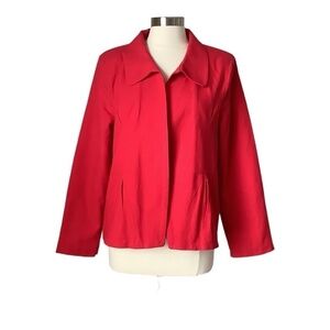 NEW Frances Valentine Elle Linen‎ Blazer Red MSRP $378